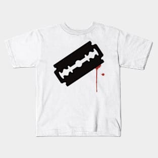 safety razor blood drop Kids T-Shirt